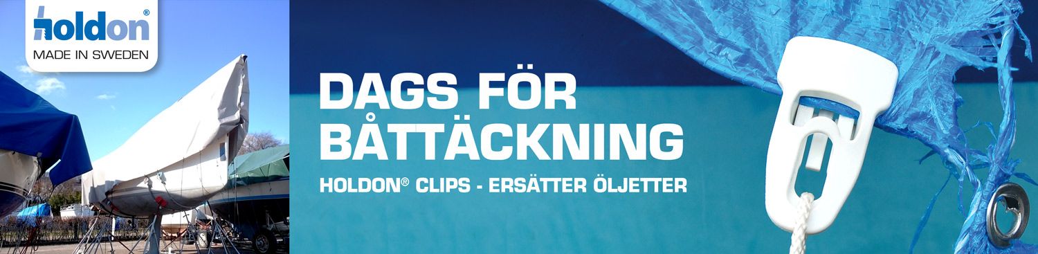 Dags för båttäckning med Holdon clips
